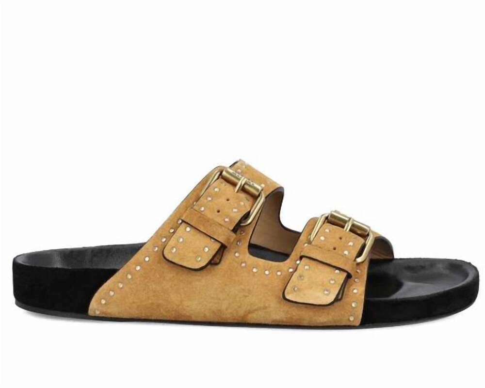 NEW ISABEL MARANT women's lennyo sandal in chestnut